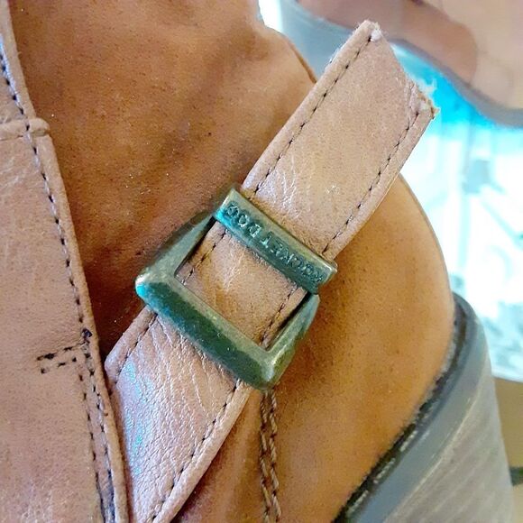 ROCKET DOG VINTANGE Y2K CHUCKY HEEL CAMEL COLOR BOOTIES SZ 6 - Picture 12 of 15